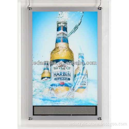 LED Crystal Light Box with LED Moving Message